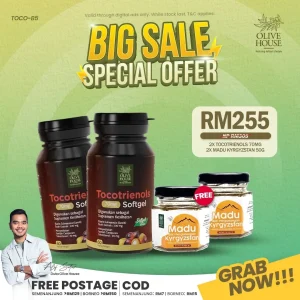 2x Tocotrienols + FREE 2x Madu Kyrgyzstan 50g